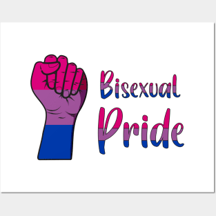 Bisexual Pride Raised Fist Posters and Art